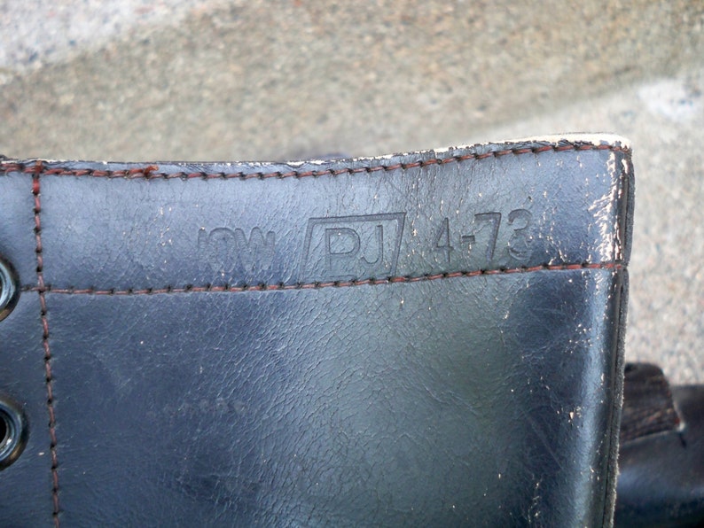 Dated 4-1973 Vintage Vietnam Combat WAR Trench Biker Work Men/'s Soft Toe Boots Made in USA Size 10 Wide