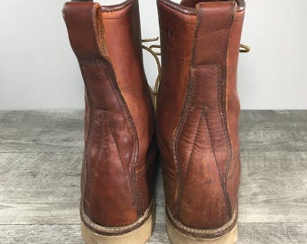Vintage Red Wing Irish Setter 877 8-inch Moc Toe Brown  display picture 3