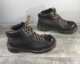 Vintage Dr. Martens 8460 Doc MIE Chunky Brown Leather Soft Toe Vintage Dr. Martens 8460 Doc MIE Chunky Brown Leather Soft Toe