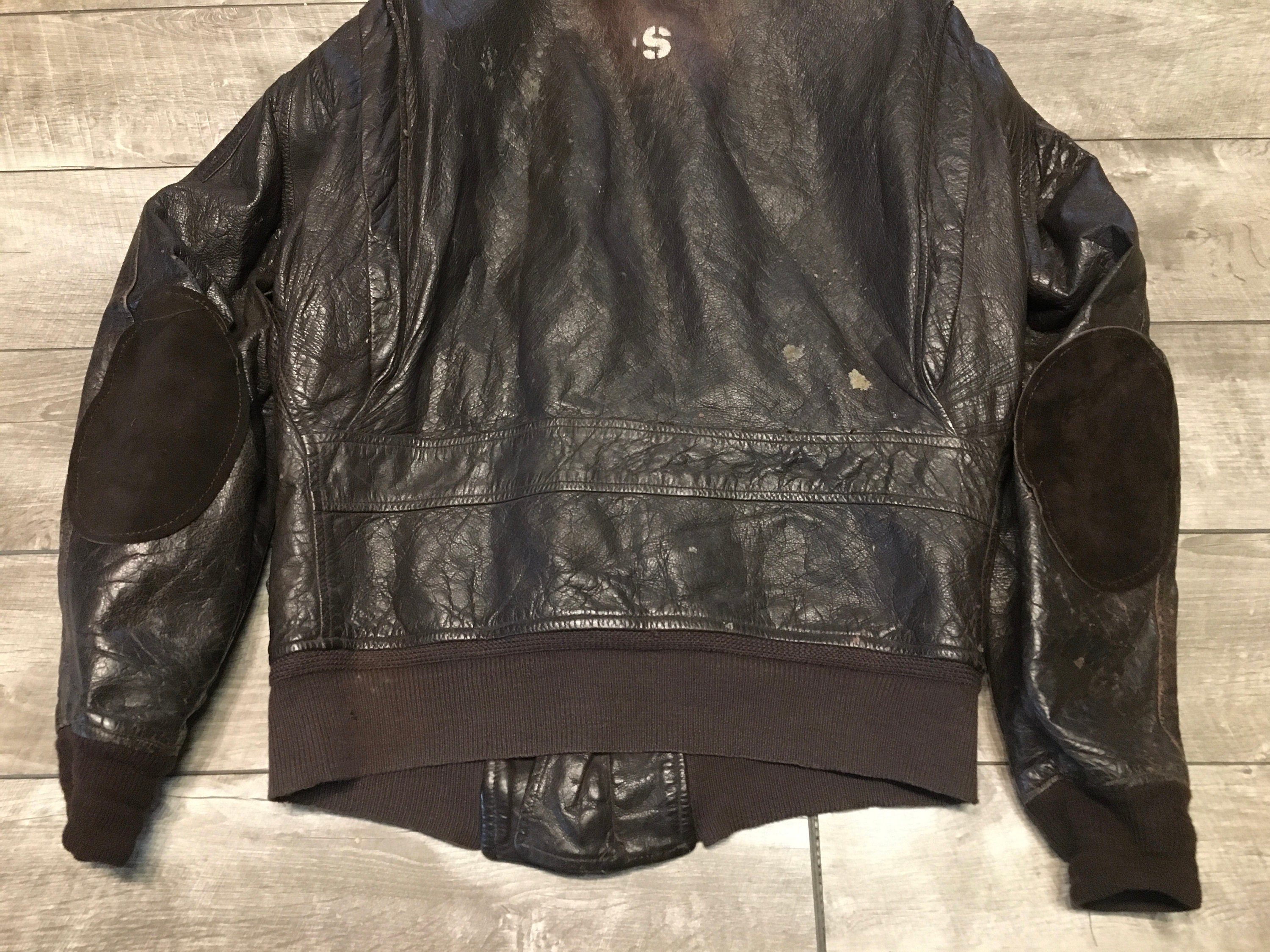 Vintage Vietnam Era G-1 US NAVY Naval Cockpit Bomber Flight Brown