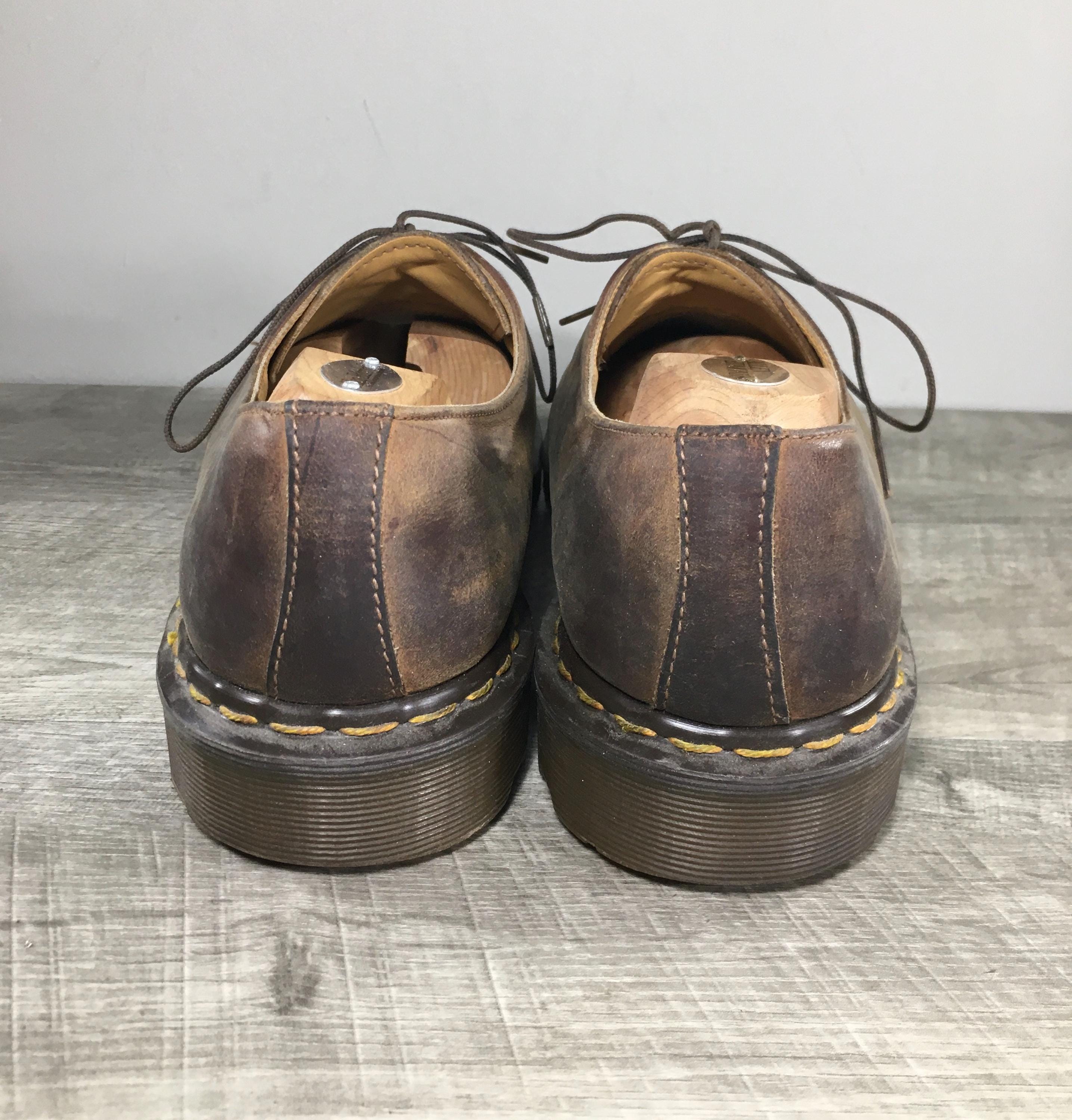 Vintage Dr. Martens Doc D7298 Derby Brown Leather Mens  display picture 3