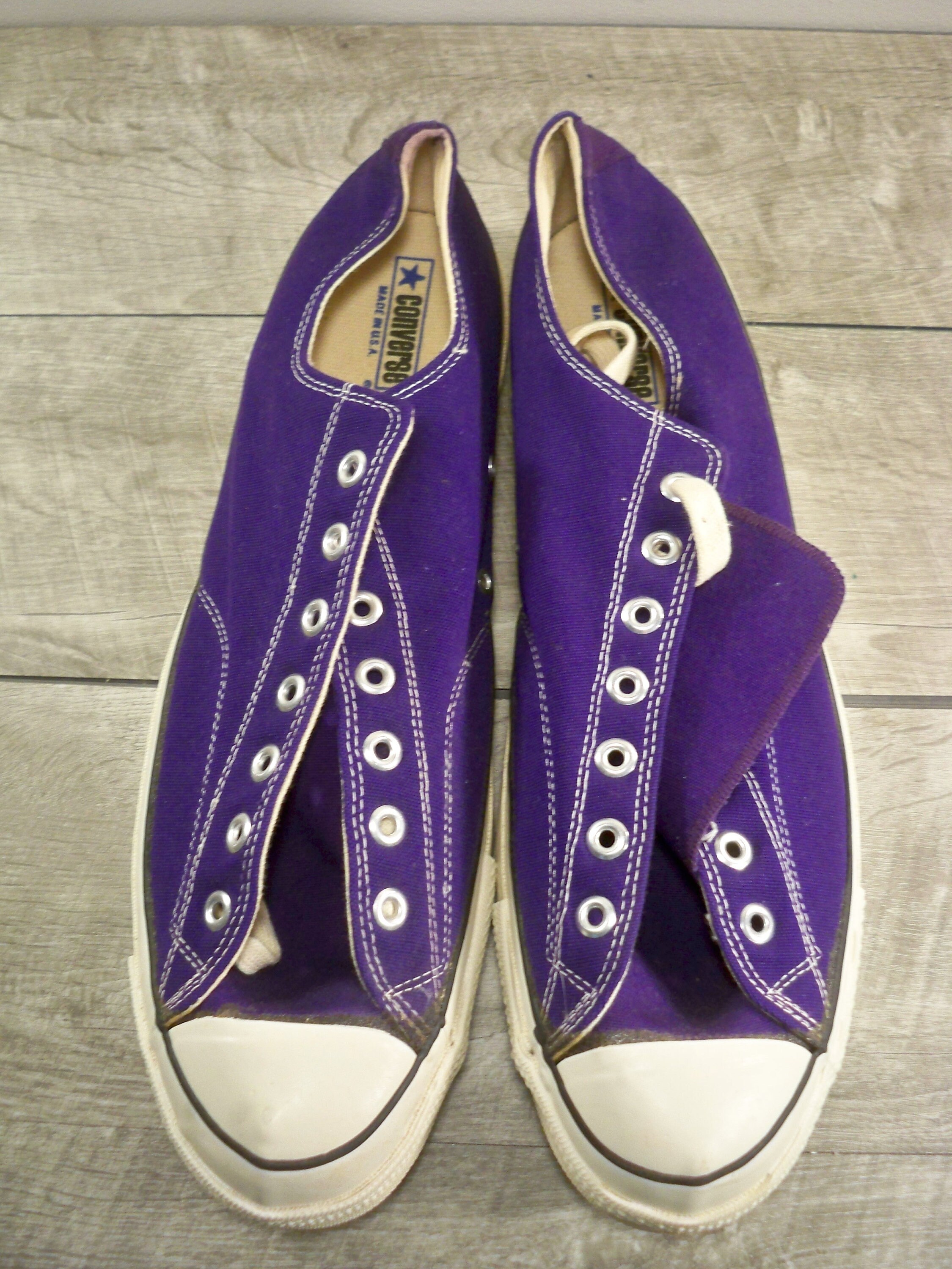 New Old Stock Vintage CONVERSE Chucks All Star Purple Canvas New Old Stock Vintage CONVERSE Chucks All Star Purple Canvas