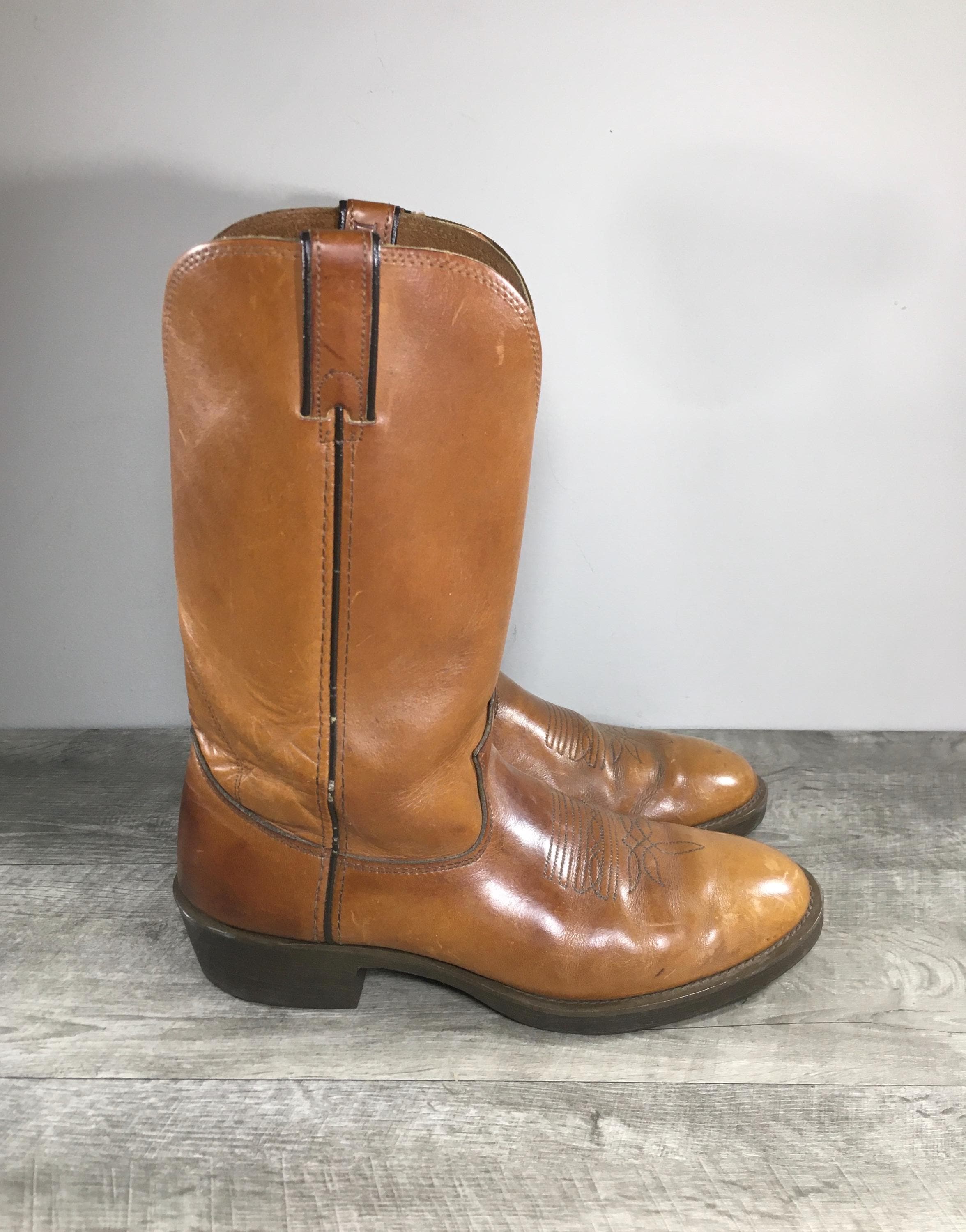 Durango Men’s Cowboy Boots Soft Oiled Worn In Brown Leather‎ size 9.5 D Rebel by Durango® Pull-On Western Boot – Durango Boots main image 2