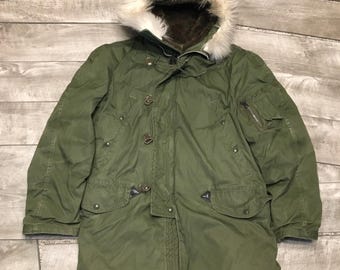80s Corinth vintage n3b jacket usa製 Vintage Corinth Mfg Made in USA Military Uniform Arctic Parka