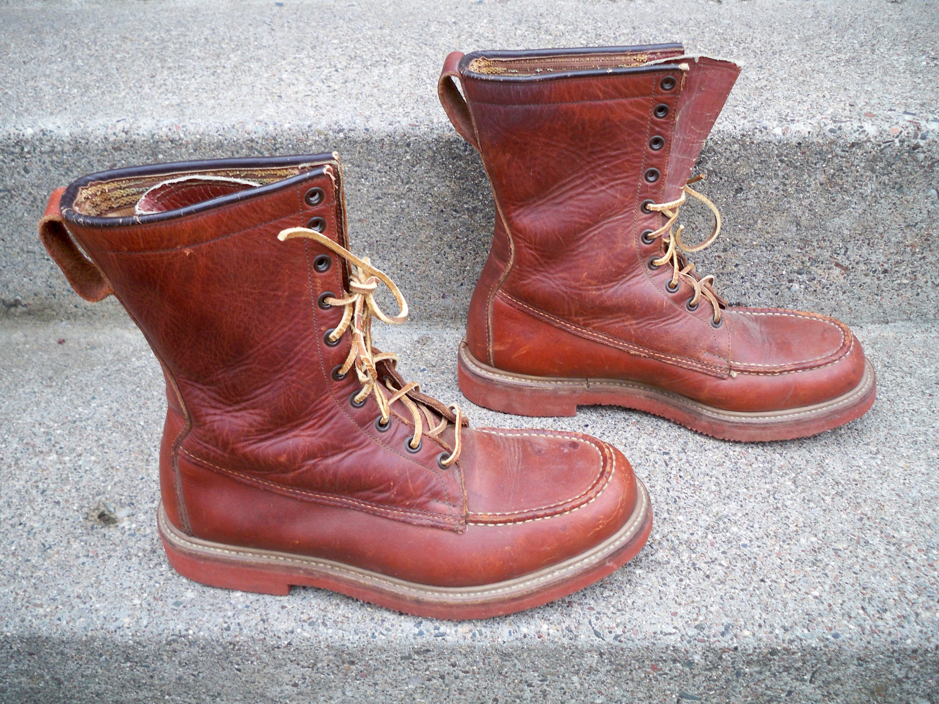 Vintage John C Roberts cuero Sport Birding Hunting Chore Work Wear hombres botas tamaño 8.5 Made in USA Vintage John C Roberts cuero Sport Birding Hunting Chore Chore Chore Work Wear hombres botas tamaño 8.5 Made in USA f8a63a