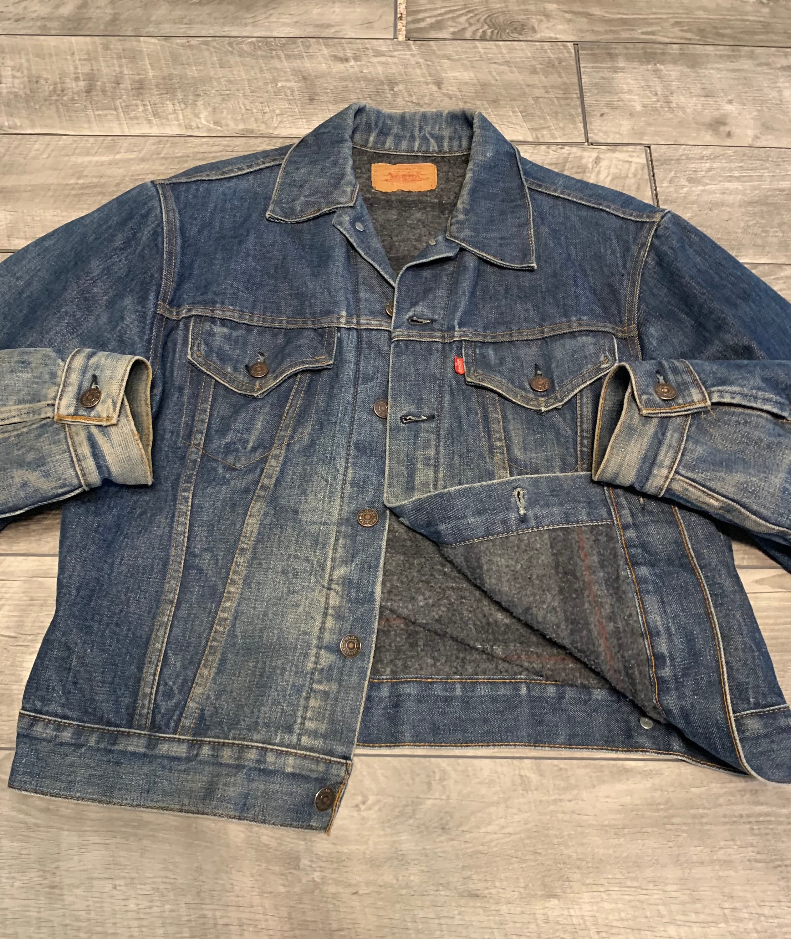 Vintage Levis Blanket Lined Denim Jean 