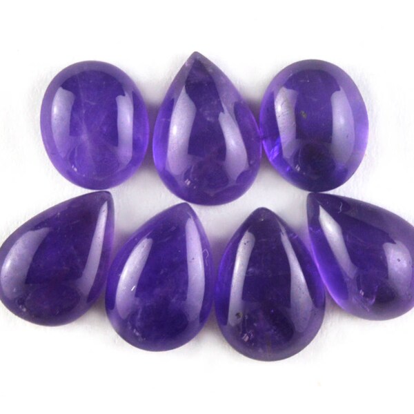 7 Pcs Amethyst Healing Stone,Natural Amethyst Gemstone,14x10mm,31Cts Genuine Purple Amethyst Gemstone#10004