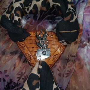 Western Leather Scarf Slide