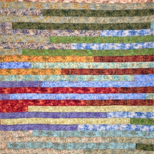 Striped Lab Quilt With Musical Quilting Design image 2