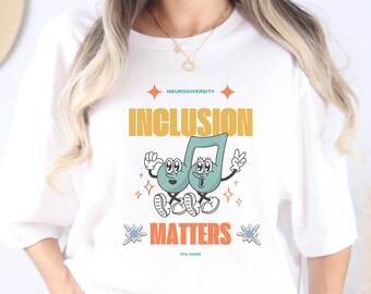 Inclusion Matters Retro Tshirt, Autism Shirt, Neurodivergent Shirt, Special Ed, Inclusion Shirt, Teacher Shirt, Autism, Special Education