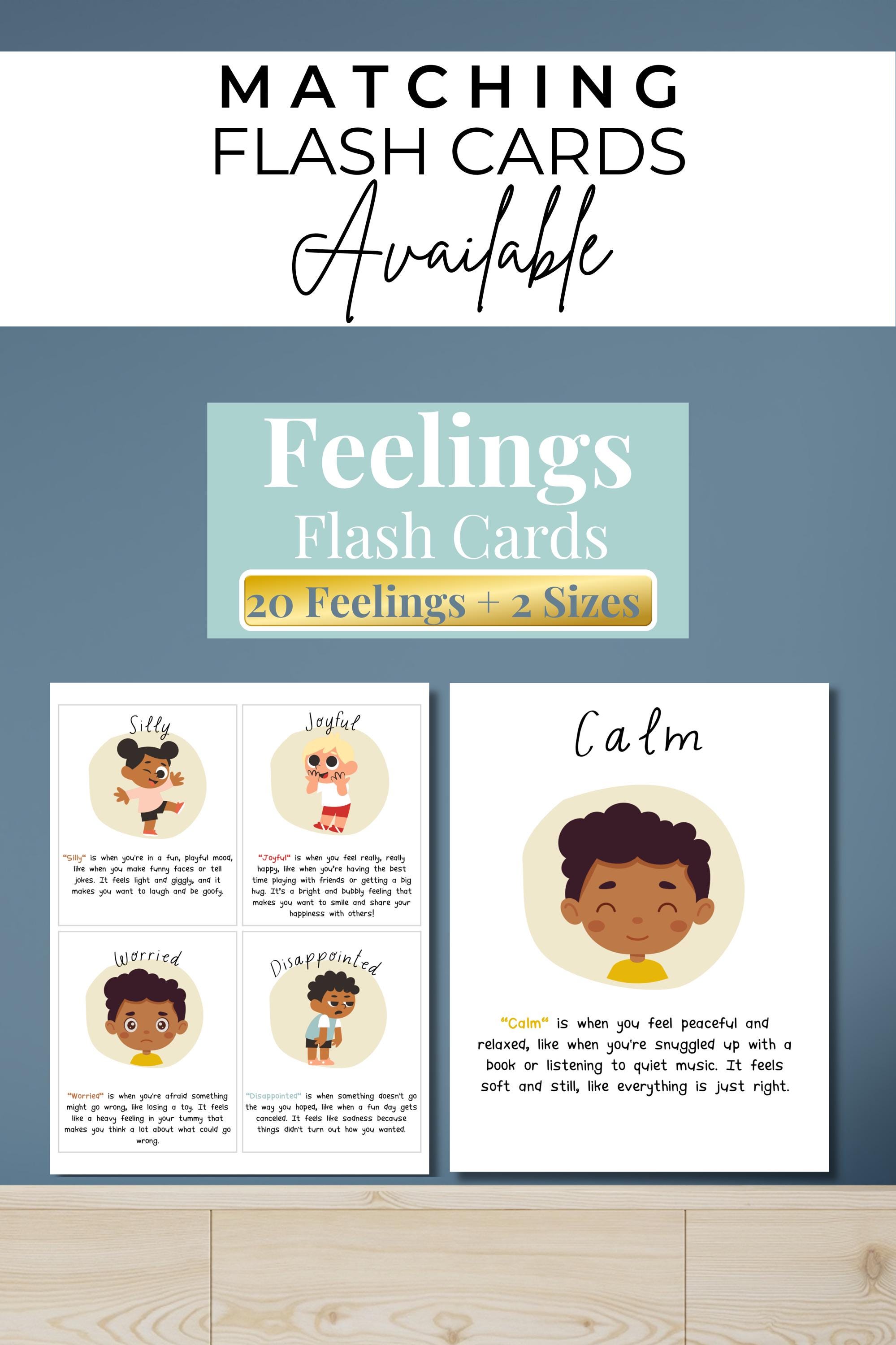 Printable Feelings Chart for Kids, Emotions Poster for Classroom Calm ...