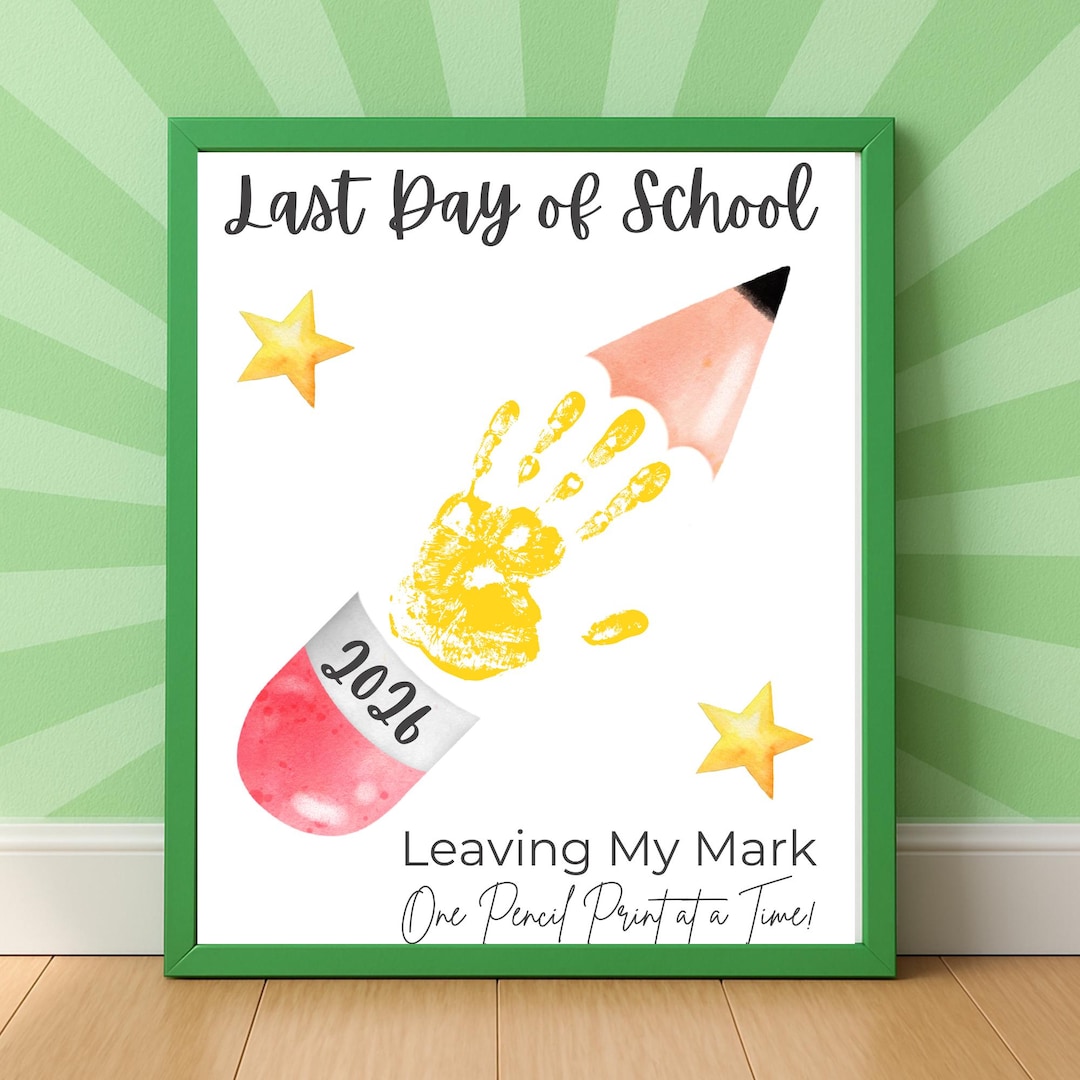 Last Day of School Handprint Craft | End of School Year Printable ...