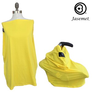 Yellow Nursing Cover Scarf, Baby Car Seat Cover, Gender Neutral Infant Car Seat Canopy, Newborn Essential, Baby Shower, Breastfeeding Cover