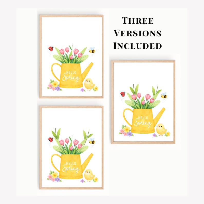 Manualidad imprimible con huellas de manos de primavera / Arte con huellas de manos de flores de primavera / Actividad de primavera para guarderías preescolares / Manualidad de recuerdo de primavera para niños imagen 4