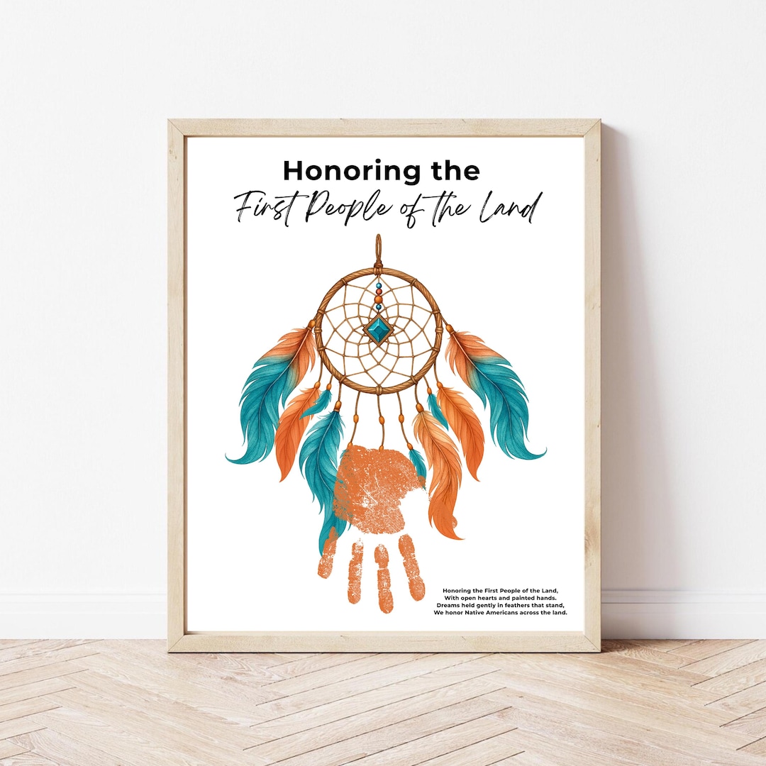Dream Catcher Handprint Craft Native Americans Printable Indigenous ...