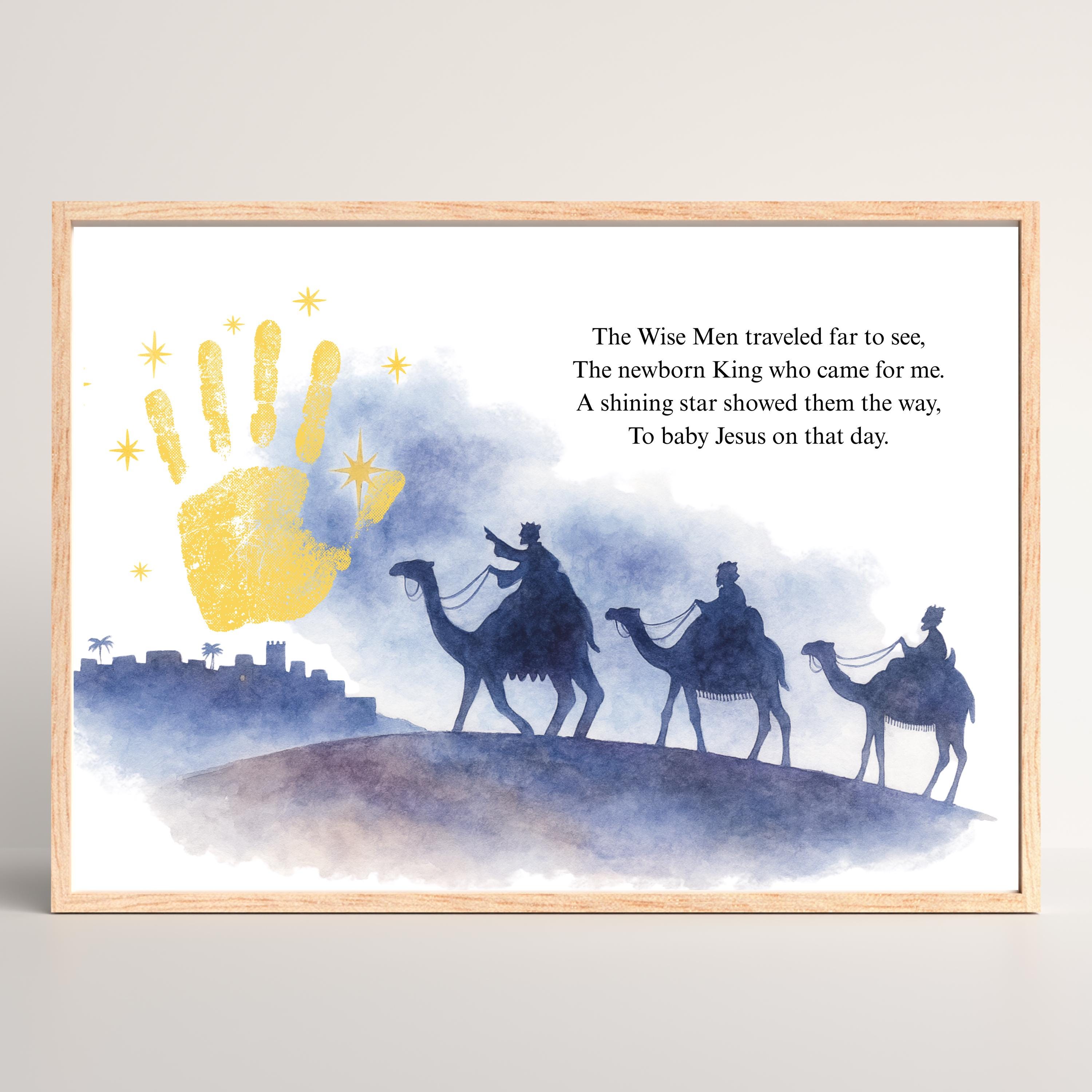 Three Wise Men Handprint Craft Printable, Christian Christmas Kids…