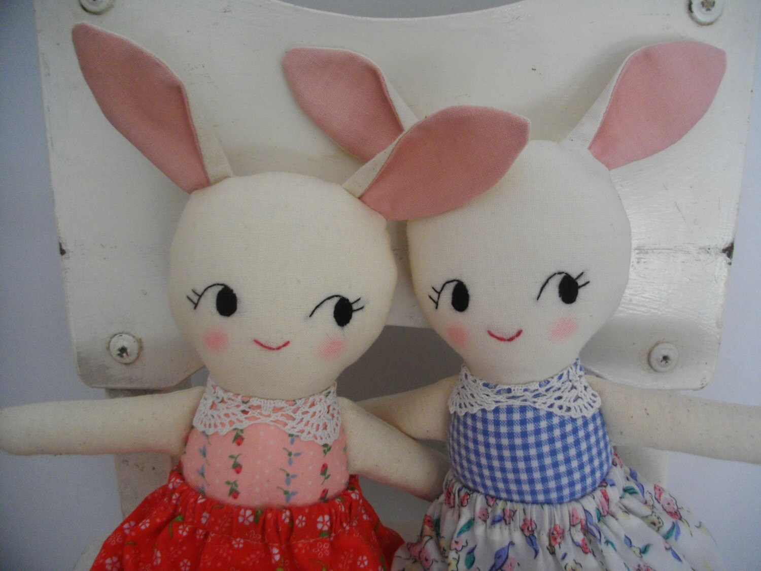 TWIN RAGDOLLS Cute twin dolls ragdolls rabbit plushies gift Etsy
