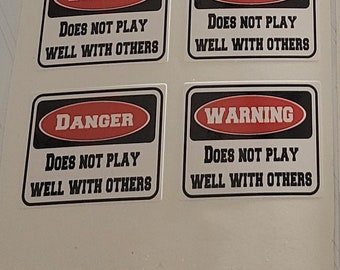 Does not play well with other hard hat stickers