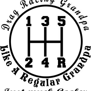 Drag Racing Opa Svg, Eps, schneiden Datei, Rennen Svg Vatertag Svg