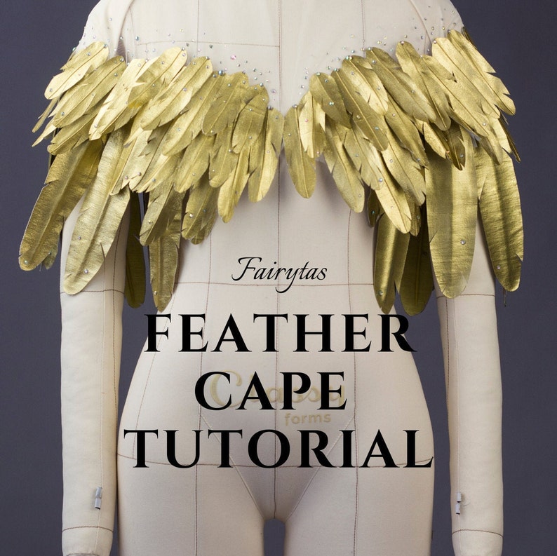 Faux Feather Cape Tutorial image 1