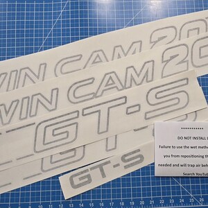 GT-S TWIN CAM 16 or 20 Gradient Graphics For Corolla AE86 image 2