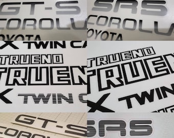 Restoration Trunk Decal Set for AE86 Zenki Kouki Models