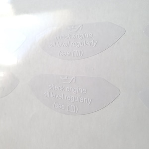 Unleaded Premium Grade Petrol and Check Engine Oil for 80-90&#39;s  BMW Gauge Cluster