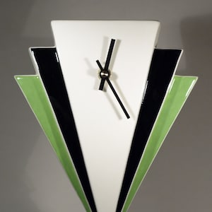 Echo of Deco British Art Pottery Art Deco Inspired Manhattan Wall Clock
