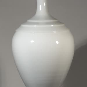 Echo of Deco British Art Pottery Art Deco Inspired Hand Turned Geometric Machine Age Vase