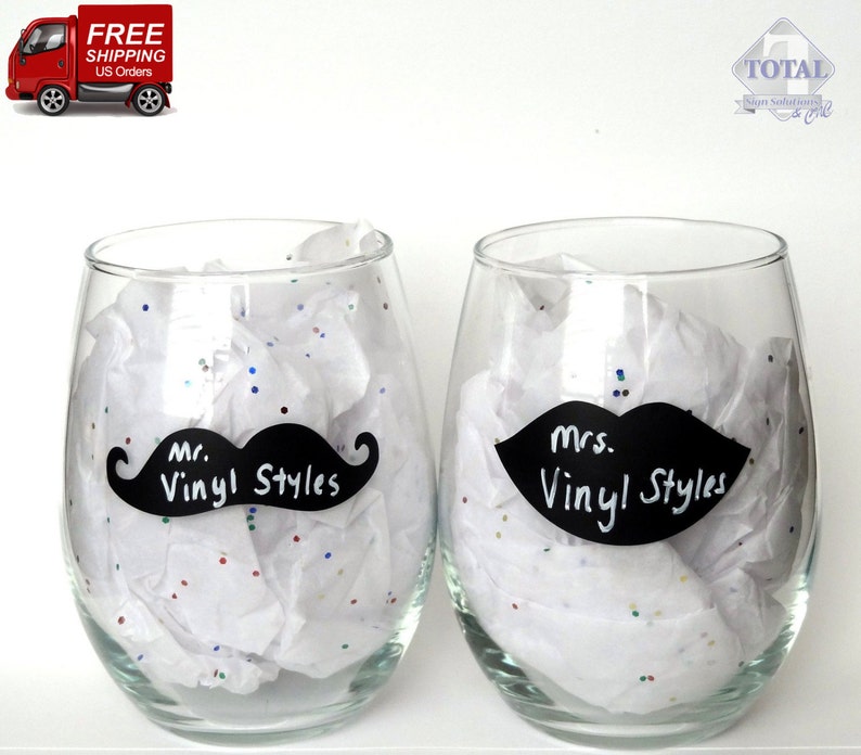 Free Shipping by Shop Simply Perfect Set of 24 24 Chalkboard Decals- Chalkboard Lables Mustache and Lip for Parties and Events