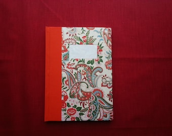 Ręcznie robiony dziennik / Yuzen Paisley / papier japoński / washi - Idealny prezent dla klubu książki
