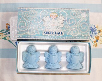 Angel Avon Soaps, Blue Soaps, Angel Lace Soaps, 1970s