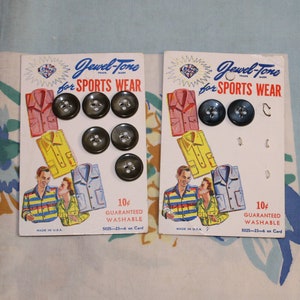 Buttons, Blue Buttons, Shirt Buttons, sewing supplies, Jewel-Tone Buttons, vintage