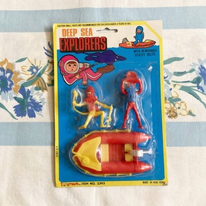 Deep Sea Explorers toy, Toymark Toy, Toy divers, vintage