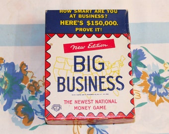 Big Business Game, Money Game, Transogram games, 1936