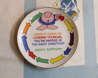 Ziggy Plate, Ziggy Birthday Plate, Ziggy Decorative plate, 1980s