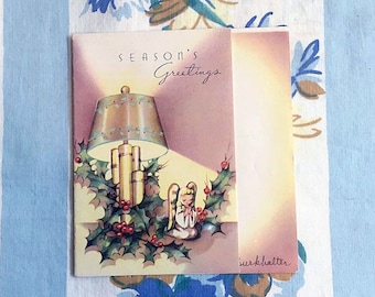 Season's Greetings Christmas Card, 1950s