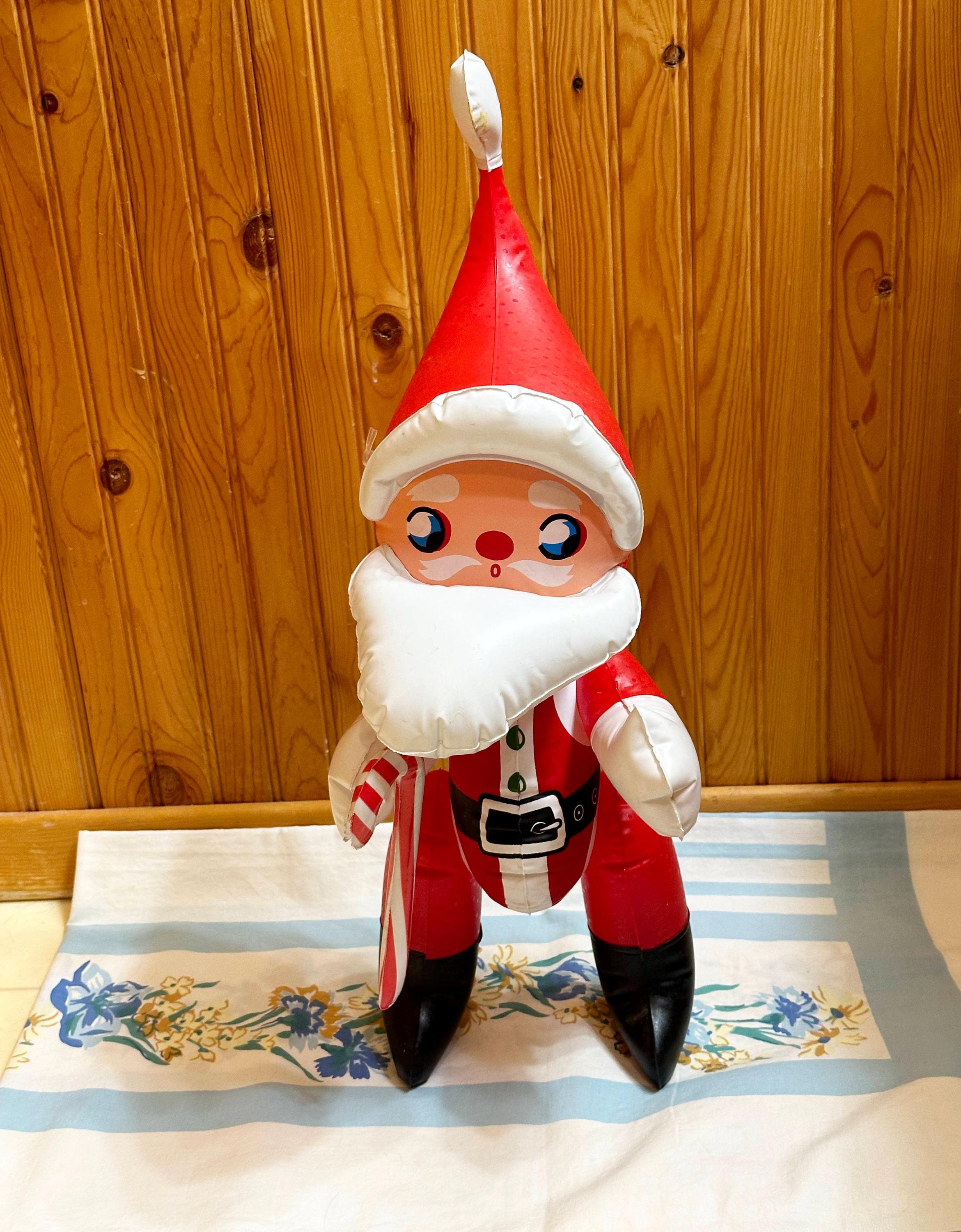 Old Santa Inflatables Blow up Santa, Inflatable Santa Toy, Vinyl Blow up Santa, 1970s - Etsy