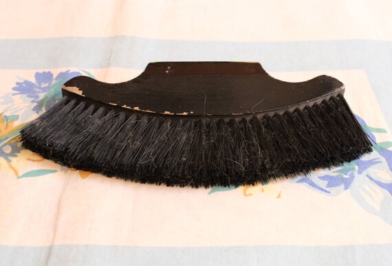 Clothing Brush, Black Wooden Clothing Brush, vint… - image 4