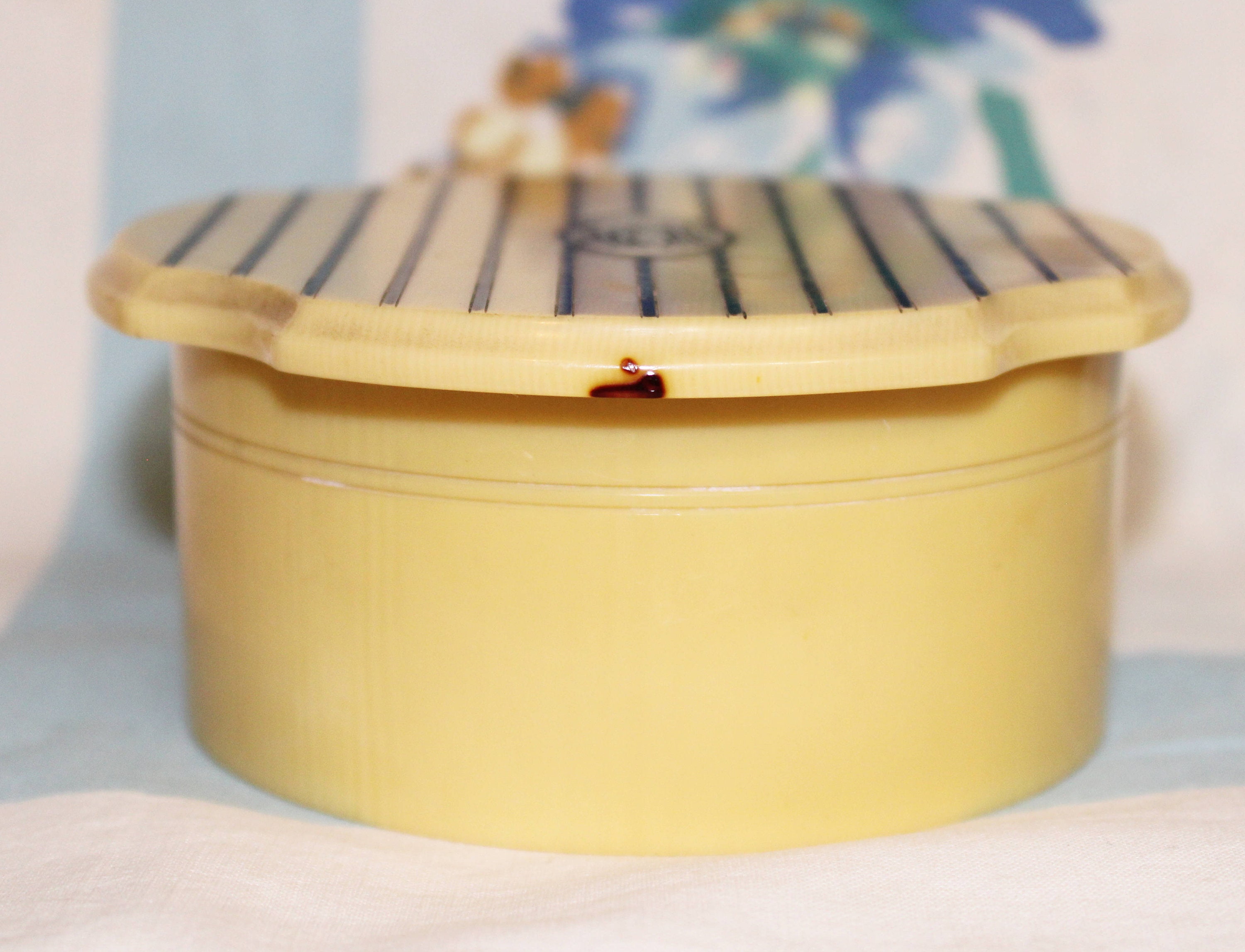 Celluloid Box Celluloid Jewelry Box Monogrammed Box Vintage - Etsy