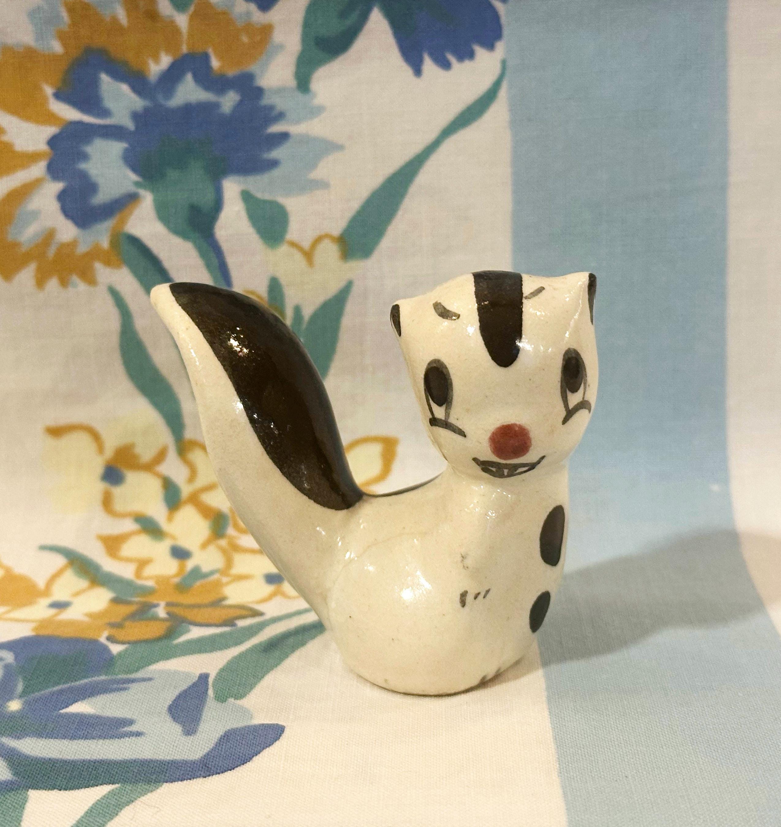 Vintage Porcelain Skunk - Etsy