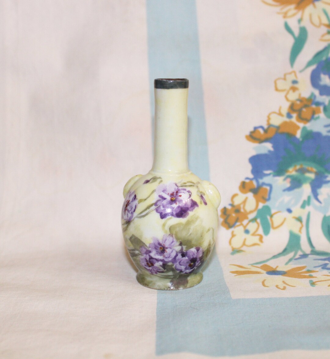 Bud Vase, Small Vase, Floral Vase, Hand Painted Vase, Vintage - Etsy