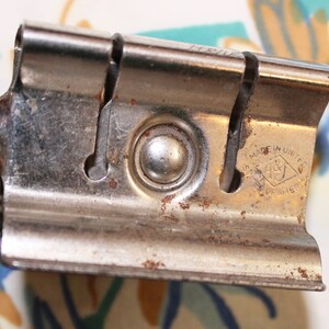 Knife Sharpener, Handheld knive sharpener, Green Handle, 1930s bild 6