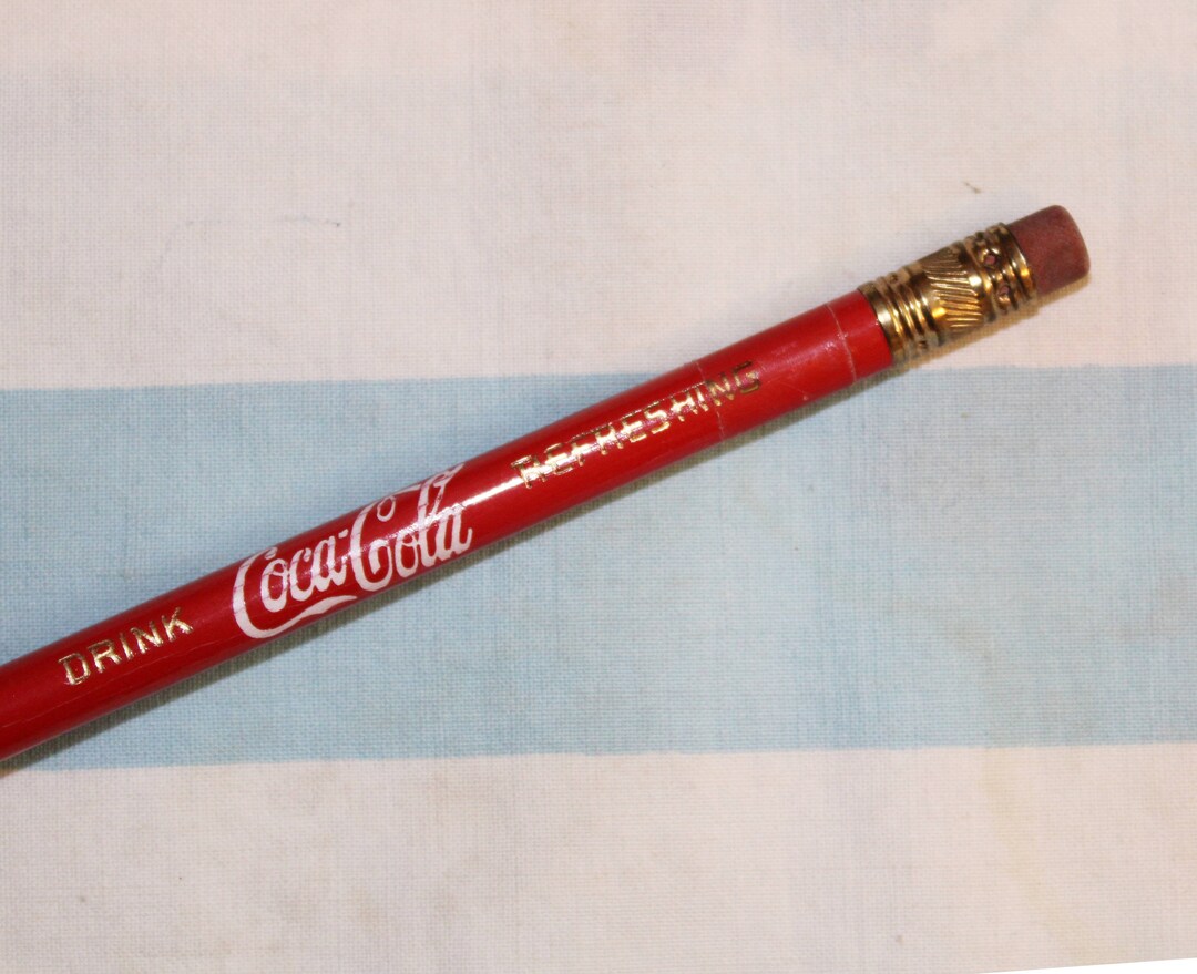 Coca Cola Pencil, Advertising Pencil, Red Pencil, Vintage - Etsy