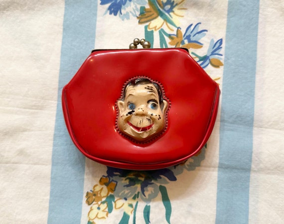 Howdy Doody Coin Purse, Howdy Doody Child's Purse, 1950s