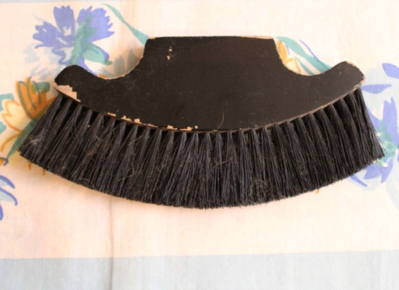 Clothing Brush, Black Wooden Clothing Brush, vint… - image 2
