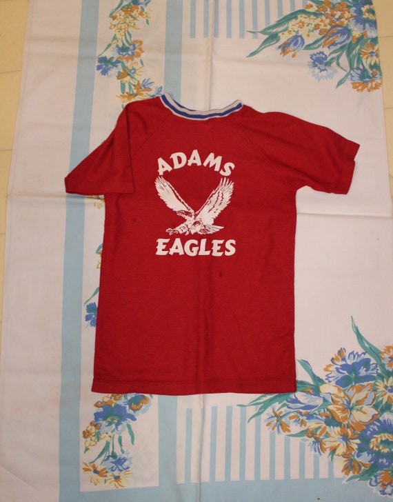 Graphic Tee, Adams Eagles Shirt, School shirt, Retro School shirt, 1970s