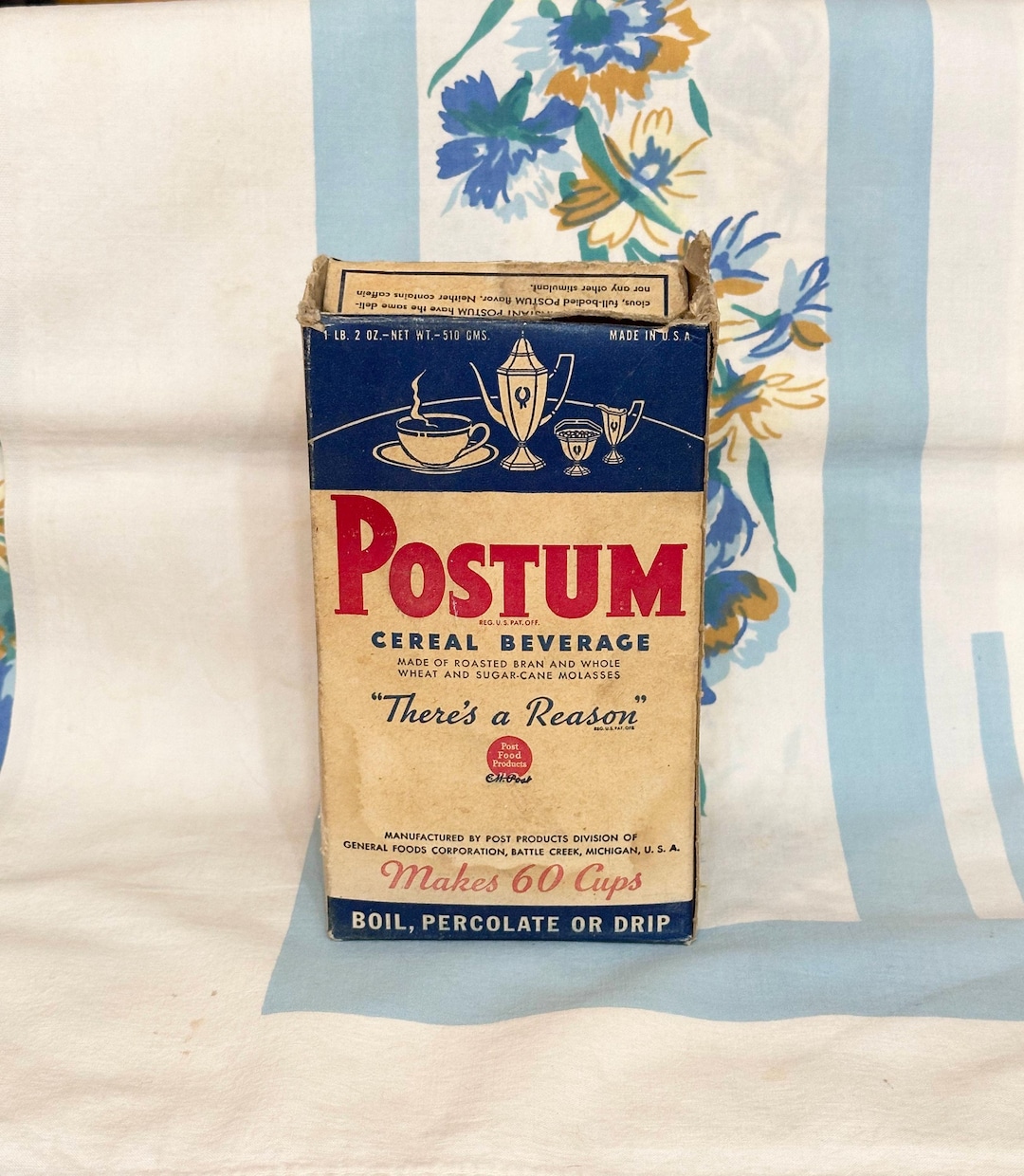 Postum Box, Postum Cereal Box, Cereal Beverage Box, 1930s - Etsy