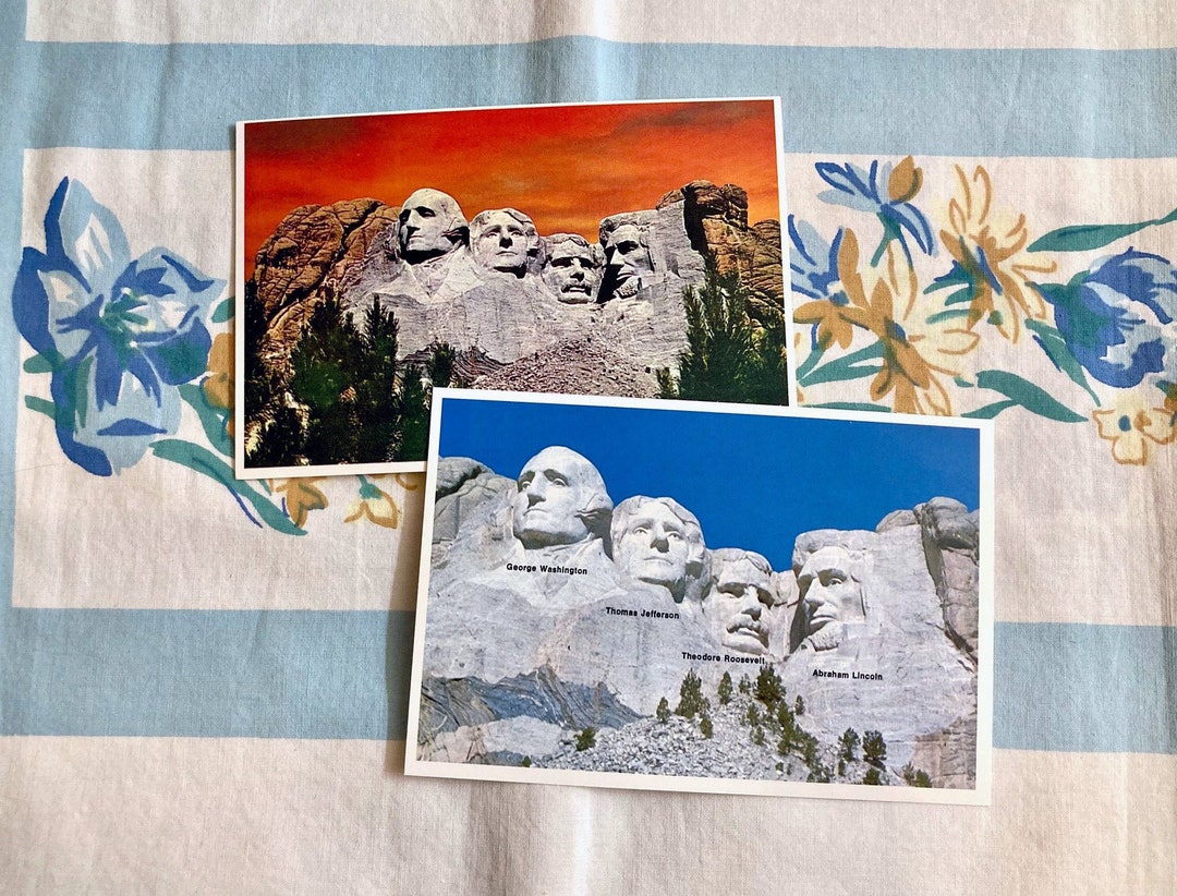 Mount Rushmore Postcards 1970s conjunto de 2 - Etsy España