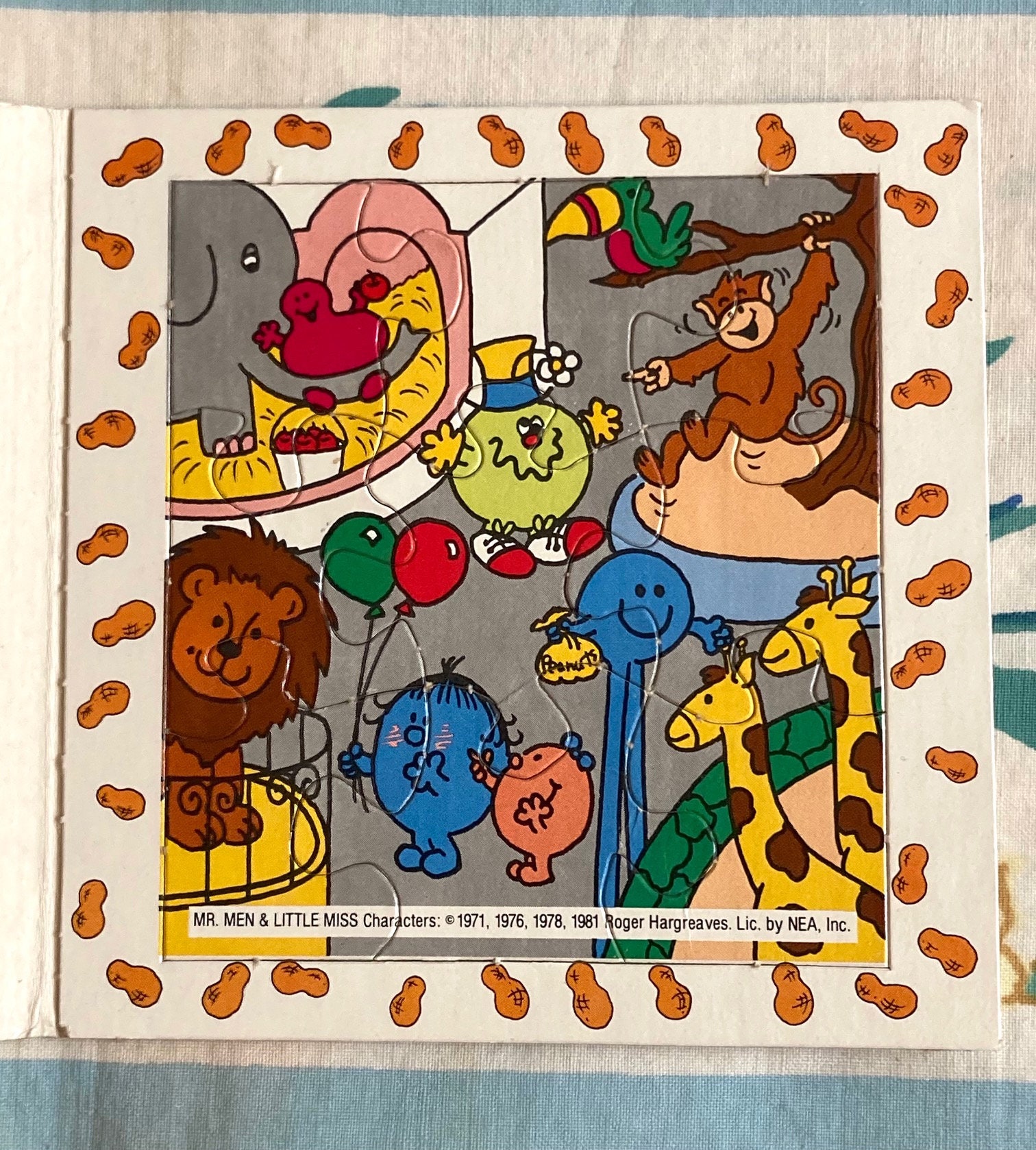Mr. Men & Little Miss Jigsaw Puzzle Book Arbys Toy 1986 Etsy